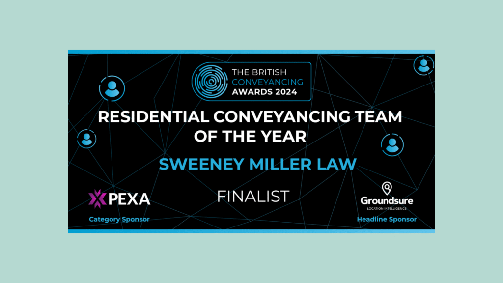 Sweeney Miller Law Residential Conveyancing Team Shortlisted for British Conveyancing Award